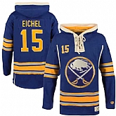 Buffalo Sabres #15 Jack Eichel Blue All Stitched Hooded Sweatshirt,baseball caps,new era cap wholesale,wholesale hats